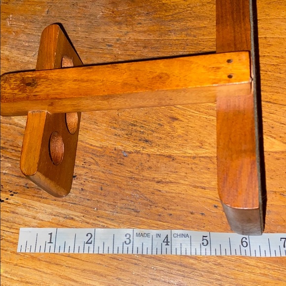 VTG Duk-it McDonald walnut 3 slot pipe stand - Picture 7 of 8